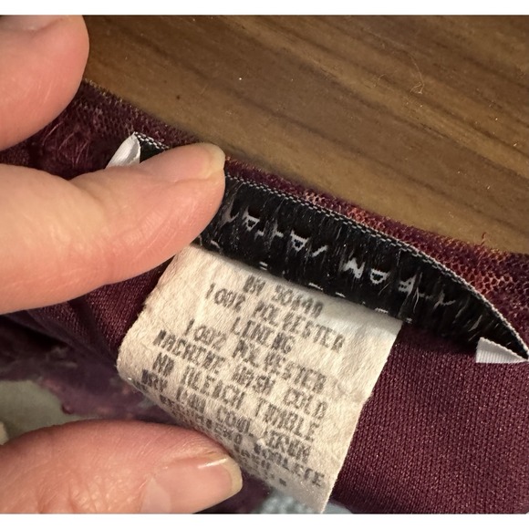 Sophisticates By Jonathan Martin vintage Maroon Sleevless Floral Print Maxi M - Picture 6 of 6